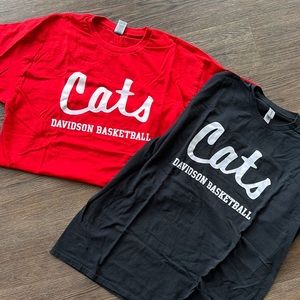 2 Davidson College Basketball Tshirts